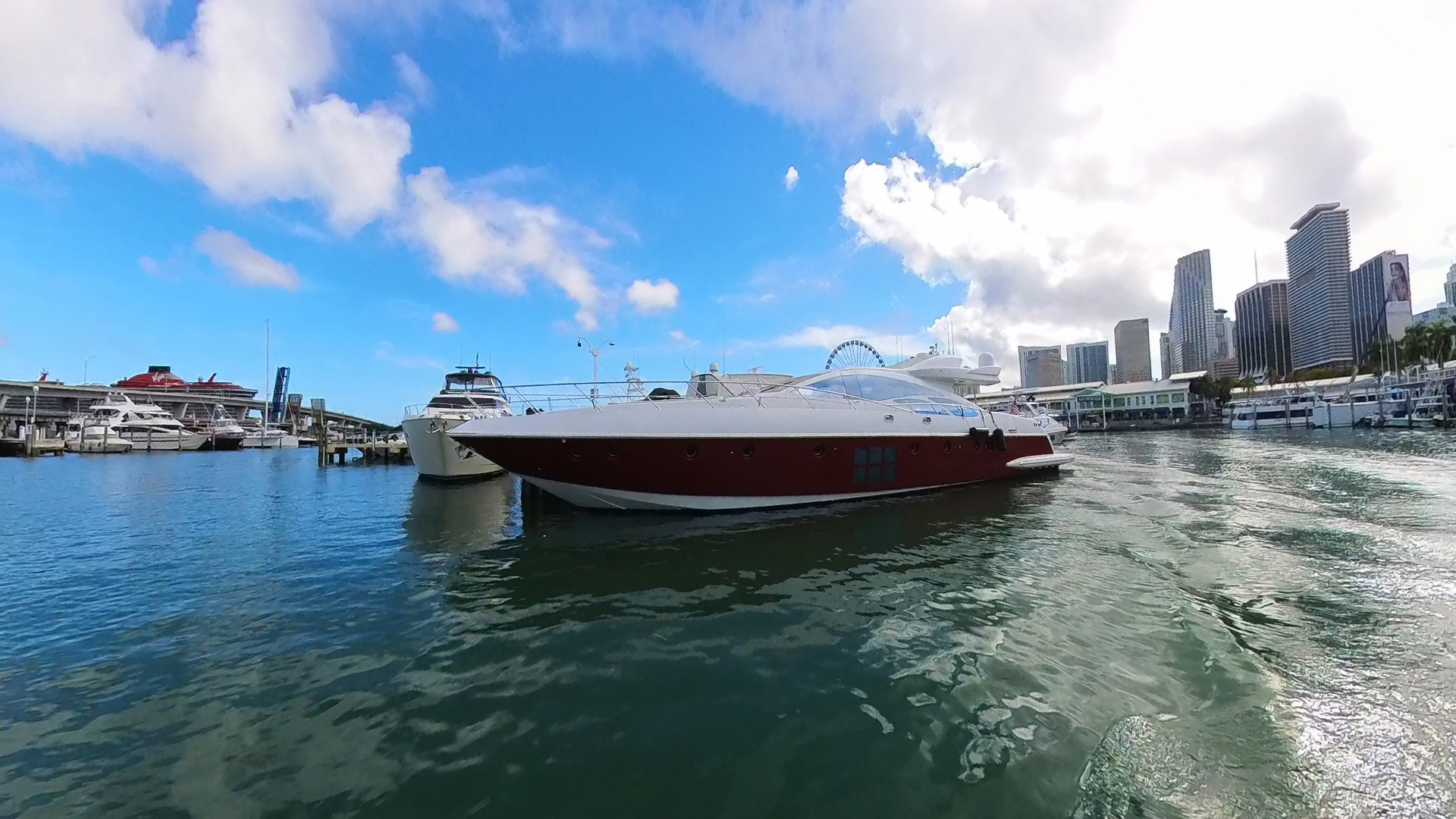 A docked at Miamarina is ready for a private rental in Miami
